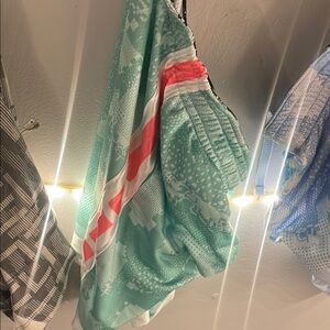 Nike Teal and Coral Athletic Shorts